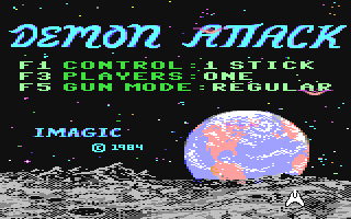 Demon Attack Title Screen